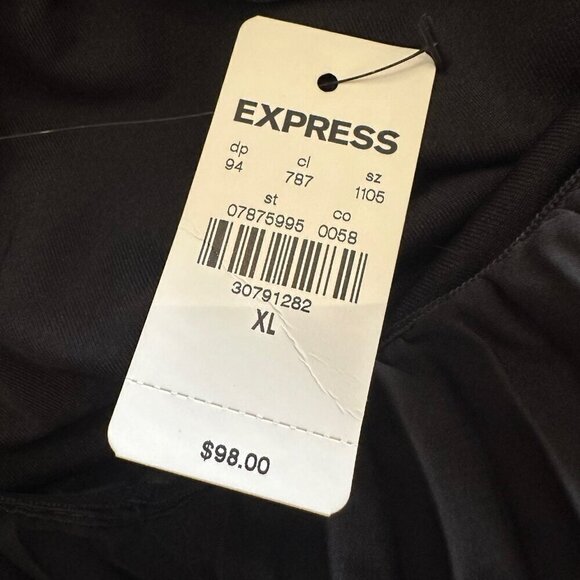 NWT Express Off The Shoulder Pleated Mini Dress XL - Picture 7 of 8